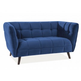 80-1607 ΚΑΝΑΠΕ CASTELLO 2 VELVET NAVY BLUVEL 86 / WENGE DIOMMI CASTELLO2V86