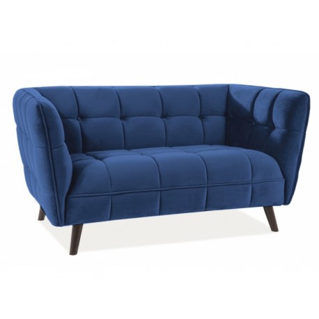 80-1607 ΚΑΝΑΠΕ CASTELLO 2 VELVET NAVY BLUVEL 86 / WENGE DIOMMI CASTELLO2V86