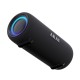 110583-0035 Akai ABTSW-40 Μαύρο φορητό αδιάβροχο ηχείο IPX5 με ύφασμα, Bluetooth, USB, AWS, handsfree, RGB lights και ιμάντα ώμο