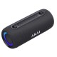 110583-0035 Akai ABTSW-40 Μαύρο φορητό αδιάβροχο ηχείο IPX5 με ύφασμα, Bluetooth, USB, AWS, handsfree, RGB lights και ιμάντα ώμο