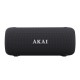 110583-0035 Akai ABTSW-40 Μαύρο φορητό αδιάβροχο ηχείο IPX5 με ύφασμα, Bluetooth, USB, AWS, handsfree, RGB lights και ιμάντα ώμο