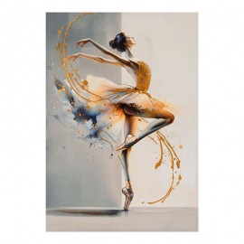 296-000077 Πίνακας σε καμβά Dancito Inart 70x2.5x100εκ