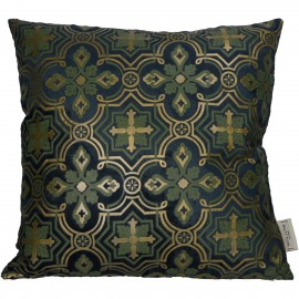 05150490 Μαξιλάρι ArteLibre Medallion Πετρόλ Βελούδο 45x45cm Τιρκουάζ