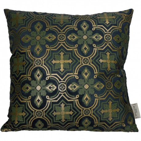 05150490 Μαξιλάρι ArteLibre Medallion Πετρόλ Βελούδο 45x45cm Τιρκουάζ