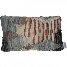 05150556 Μαξιλάρι ArteLibre Γκρι Δέρμα 30x50cm Γκρι