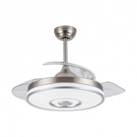 800682 Ανεμιστήρας Οροφής PRCF-80682 Primo DC 42-- 106εκ. Με Τηλεχειριστήριο 1Φως LED 3Φτερά Ασημί