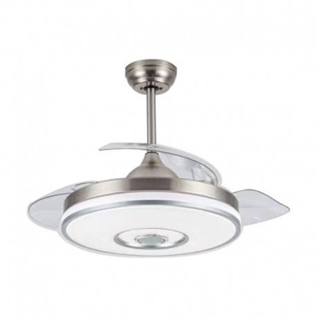 800682 Ανεμιστήρας Οροφής PRCF-80682 Primo DC 42-- 106εκ. Με Τηλεχειριστήριο 1Φως LED 3Φτερά Ασημί