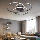 6111-A Inlight Πλαφονιέρα οροφής LED 100W 3CCT σε μαύρη απόχρωση D:95cm (6111-A)