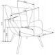 60-28555 TYRION l. chair, color: dark cinnamon
