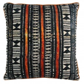 05152773 Μαξιλάρι ArteLibre Tribal Μαύρο Βελούδο 45x45cm Μαύρο