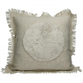 05153946 Μαξιλάρι ArteLibre Κύκλος Ιβουάρ Βαμβακερό 45x45cm Εκρού