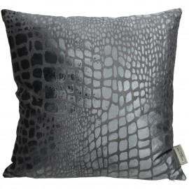 05153950 Μαξιλάρι ArteLibre Λεοπάρδαλη Γκρι Βελούδο 45x45cm Γκρι