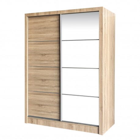 14370127 Ντουλάπα ArteLibre TIRIL Φυσικό Μοριοσανίδα 180x60x200cm Φυσικό