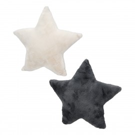 05161405  Cushion Star Textile Beige Grey 2 Assorted 45X13X43Cm 45X13X43Cm