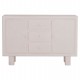 ΜΠΟΥΦΕΣ ΣΕΙΡΑ SANTORINI HM18048 MDF ΣΕ ΥΠΟΛΕΥΚΟ ΧΡΩΜΑ-3 ΣΥΡΤΑΡΙΑ & 2 ΠΟΡΤΕΣ 120x38x80Υεκ.