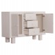 ΜΠΟΥΦΕΣ ΣΕΙΡΑ SANTORINI HM18048 MDF ΣΕ ΥΠΟΛΕΥΚΟ ΧΡΩΜΑ-3 ΣΥΡΤΑΡΙΑ & 2 ΠΟΡΤΕΣ 120x38x80Υεκ.