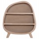 ΡΑΦΙΕΡΑ ΣΕΙΡΑ SANTORINI HM18060.02 MDF ΣΕ ΚΑΦΕ ΧΡΩΜΑ 120x38x133Υεκ.