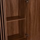 ΒΙΤΡΙΝΑ ΣΕΙΡΑ HARRY HM18011.01 ΜΕΛΑΜΙΝΗ ΦΥΣΙΚΟ ΞΥΛΟΥ-ΜΑΥΡΟ 90x40x185Υεκ.