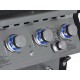 03.313.330 BBQ ΥΓΡΑΕΡΙΟΥ GS GRILL SUPERIOR 3+1 ΙΝΟΧ - 14kW