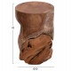 ΒΟΗΘΗΤΙΚΟ ΣΚΑΜΠΟ/ΤΡΑΠΕΖΑΚΙ STOMP HM9350.11 ΞΥΛΟ TEAK-ΦΥΣΙΚΟ Φ30x45Υεκ.
