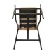 14840025 Σκαμπό ArteLibre MANDRAKA Μαύρο/Φυσικό Αλουμίνιο/Rattan 56x63x108cm Φυσικό/Μαύρο