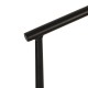 14840025 Σκαμπό ArteLibre MANDRAKA Μαύρο/Φυσικό Αλουμίνιο/Rattan 56x63x108cm Φυσικό/Μαύρο