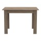 200-001161 Τραπεζαρία Manka-Parker pakoworld σετ 5τεμ mdf σε μαύρη-sonoma truffle απόχρωση 110x80x77εκ