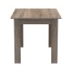 200-001161 Τραπεζαρία Manka-Parker pakoworld σετ 5τεμ mdf σε μαύρη-sonoma truffle απόχρωση 110x80x77εκ