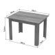 200-001161 Τραπεζαρία Manka-Parker pakoworld σετ 5τεμ mdf σε μαύρη-sonoma truffle απόχρωση 110x80x77εκ