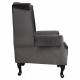 ΠΟΛΥΘΡΟΝΑ-ΜΠΕΡΖΕΡΑ ΓΚΡΙ ΒΕΛΟΥΔΟ T.CHESTERFIELD POLINA 83x75x107Yεκ.HM0053.10