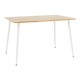 127-000192 Τραπεζαρία Cuba-Caron pakoworld σετ 5τεμ sonoma-λευκό 120x80x75εκ