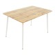 127-000192 Τραπεζαρία Cuba-Caron pakoworld σετ 5τεμ sonoma-λευκό 120x80x75εκ