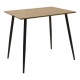 200-001221 Τραπεζαρία Cuba-Bella pakoworld σετ 3τεμ mdf σε sonoma-ανθρακί απόχρωση 70x70x76cm