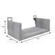 361-000084 Ραφιέρα τοίχου Derva pakoworld σε cement γκρι απόχρωση 30x15x10cm