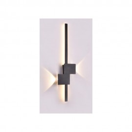 43043-BL Inlight Επιτοίχιο φωτιστικό LED 14W &amp; 2*3W 3CCT από μαύρο μέταλλο (43043-BL)