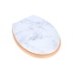 02-21825 ESTIA ΚΑΠΑΚΙ ΛΕΚΑΝΗΣ MARBLE ΜΕ ΜΕΝΤΕΣΕΔΕΣ ΑΠΟ ΚΡΑΜΑ ΨΕΥΔΑΡΓΥΡΟΥ