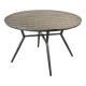 152-000102 Τραπεζαρία Appa-Moly σετ 5τεμ pakoworld αλουμίνιο και plywood σε ανθρακί απόχρωση Φ120x74εκ