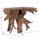 ΚΟΝΣΟΛΑ GRIMAL HM18298 ΞΥΛΟ ΤΕΑΚ (ΡΙΖΑ)--ΦΥΣΙΚΟ 125x46x80Υεκ.
