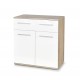 60-22274 LIMA KM-1 chest, color: sonoma oak / white DIOMMI V-PL-LIMA-KM1-BIAŁY/SONOMA