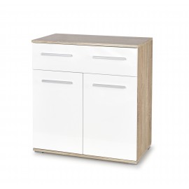 60-22274 LIMA KM-1 chest, color: sonoma oak / white DIOMMI V-PL-LIMA-KM1-BIAŁY/SONOMA
