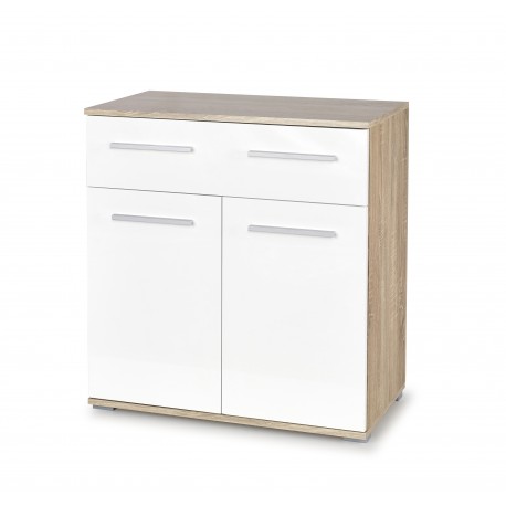 60-22274 LIMA KM-1 chest, color: sonoma oak / white DIOMMI V-PL-LIMA-KM1-BIAŁY/SONOMA