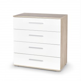 60-22282 LIMA KM-3 chest, color: sonoma oak / white DIOMMI V-PL-LIMA-KM3-BIAŁY/SONOMA