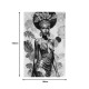 296-000085 Πίνακας σε καμβά Georgina Inart 80x3x120εκ
