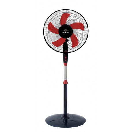 Newest  FS40-14A Ανεμιστήρας Ορθοστάτης 55W Διαμέτρου 40cm Μαύρο-Πορτοκαλί