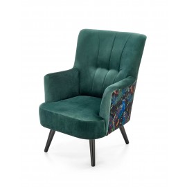 60-22635 PAGONI chair color: dark green / black DIOMMI V-PL-PAGONI-FOT-C.ZIELONY