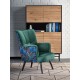 60-22635 PAGONI chair color: dark green / black DIOMMI V-PL-PAGONI-FOT-C.ZIELONY
