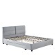 14920010 Κρεβάτι Διπλό ArteLibre PRODREAM Γκρι Ύφασμα 206x169x96cm (Στρώμα 160x200cm) Γκρι