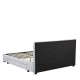 14920010 Κρεβάτι Διπλό ArteLibre PRODREAM Γκρι Ύφασμα 206x169x96cm (Στρώμα 160x200cm) Γκρι