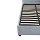 14920011 Κρεβάτι Μονό ArteLibre CLOUDREST Γκρι Ύφασμα 214x127.5x109cm (Στρώμα 120x200cm) Γκρι