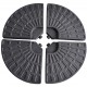34383-251480 Πλαστικές Βάσεις Νερού 50 x 50 , 4 Τεμάχια x 12Lt Γιά Γωνιακές Ομπρέλες